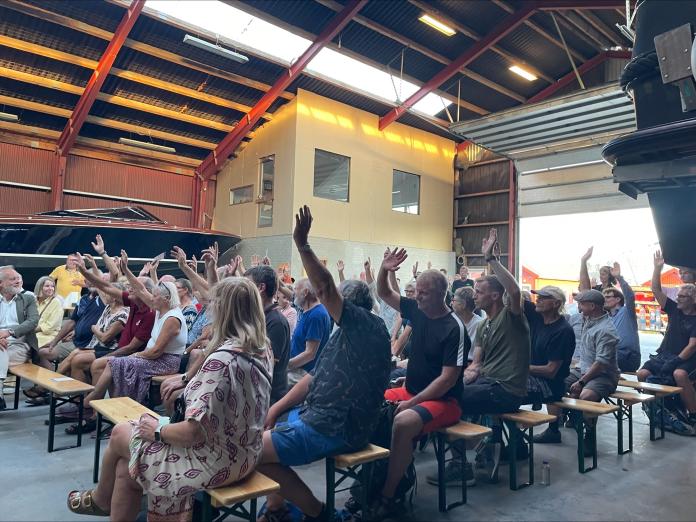 Borgermøde om M5 på Margretheholm Havn, 2024