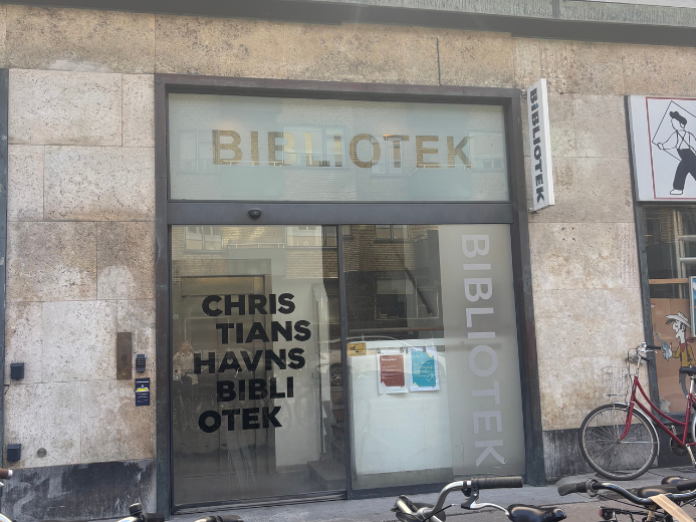 Indgangen til Christianshavns Bibliotek